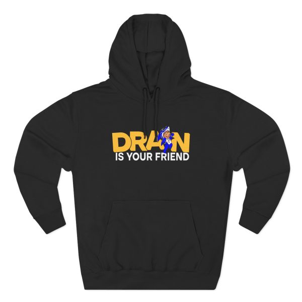 Drain Kewpie Friend Three-panel Fleece Hoodie