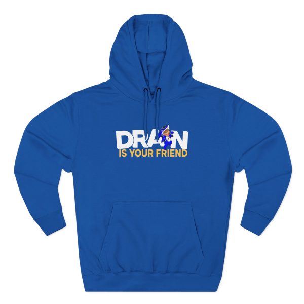 Drain Kewpie Friend Three-panel Fleece Hoodie